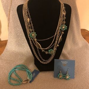 Necklace, bracelet,earring set